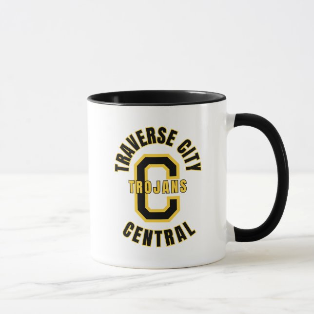 Caneca de café da Traverse City Central High Schoo (Direita)