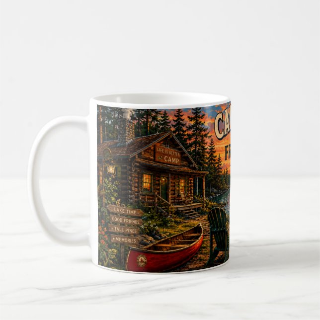 Caneca de Café da Vida no Acampamento Fryeburg Mai (Esquerda)