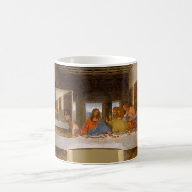 Caneca De Café Da Vinci Último Clássico de Arte Bela-Sucedente (Centro)
