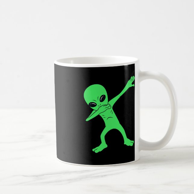 Caneca De Café Dabbing Alienígena Halloween Diversão Dab Boys Kid (Direita)