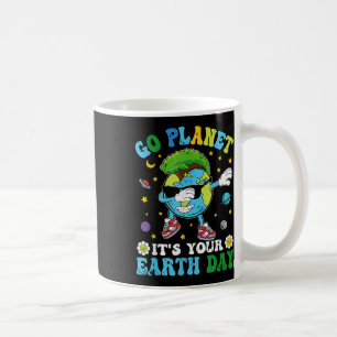 Caneca De Café Dabbing Earth Day 2025 Groovy Go Planet É Sua E