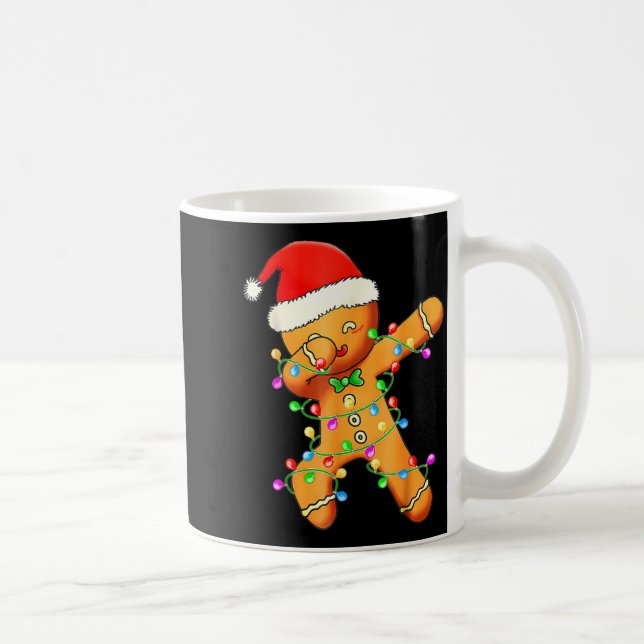 Caneca De Café Dabbing Gingerbread Christmas  (Direita)