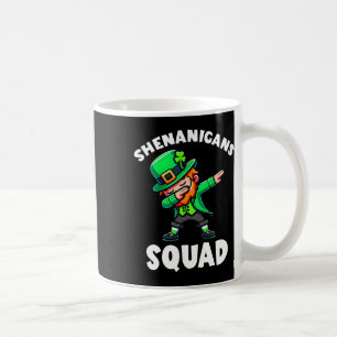 Caneca De Café Dabbing Leprechaun Dia de São Patrício Travessuras