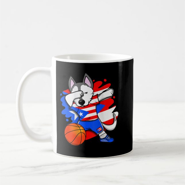 Caneca De Café Dabbing Rouco Puerto Rico Basball Fans Jersey S (Esquerda)