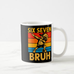 Caneca De Café Dabbing Six Seven Bruh 67 Meme 6 7 Números Engraça