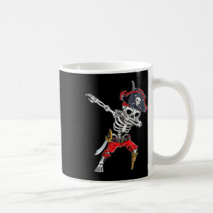 Caneca De Café Dabbing Skeleton Pirate Dias de as Bruxas engraçad