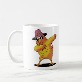 Caneca De Café Dabbing Turkey Graças Pilgrim Engraçado Boys Men