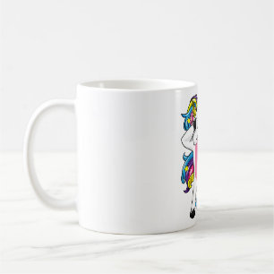 Caneca De Café Dabbing unicorn Girl's 9th aniversário de 9 anos o