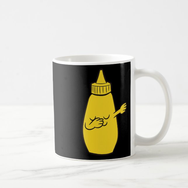 Caneca De Café Dabbing Yellow Mostard Squeeze Botão Engraçado Dan (Direita)