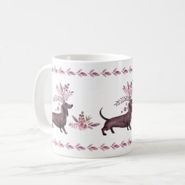 Caneca De Café Dachshals Purple Dressy - Mug Personalizado