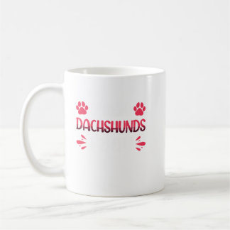 Caneca De Café Dachshances Loucos Lady Funny Wirehaired Dachshund