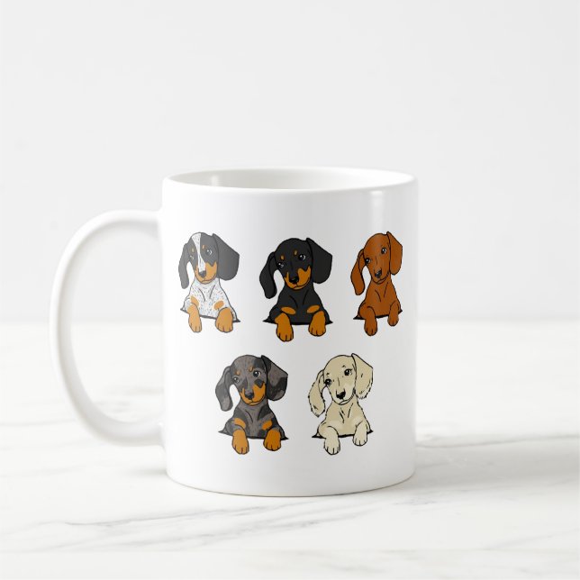 Caneca De Café Dachshund (Esquerda)