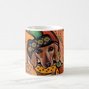 CANECA DE CAFÉ DACHSHUND