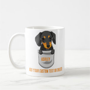 Caneca De Café Dachshund Cachorro Fofo Pai de Cachorro Mãe de Cac