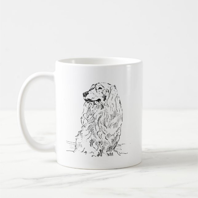 Caneca de Café Dachshund – Cachorro Salsicha de Pe (Esquerda)