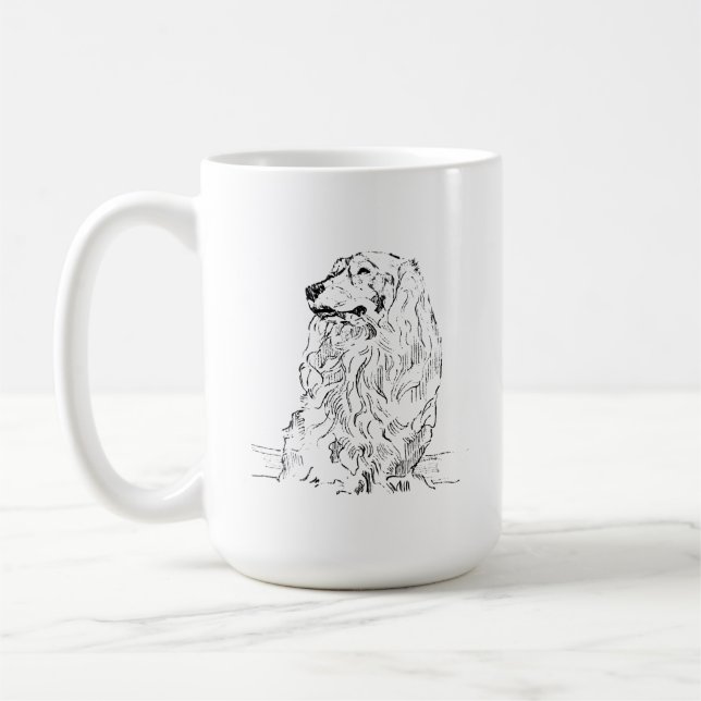 Caneca de Café Dachshund – Cachorro Salsicha de Pe (Esquerda)