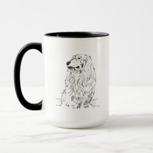 Caneca de Café Dachshund – Cachorro Salsicha de Pe