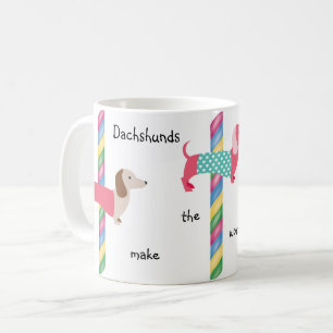 Caneca de Café Dachshund Carousel do Cão Wiener