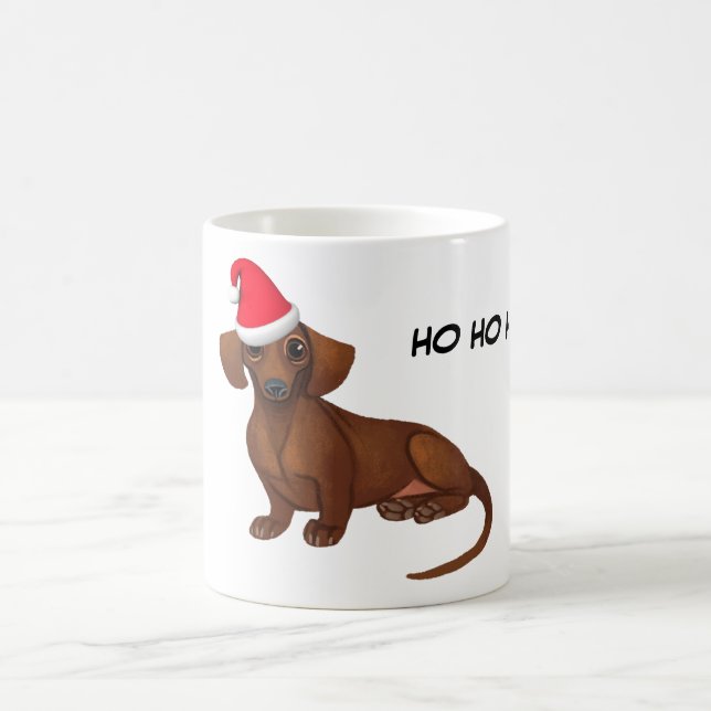 Caneca De Café Dachshund Christmas Mug (Centro)
