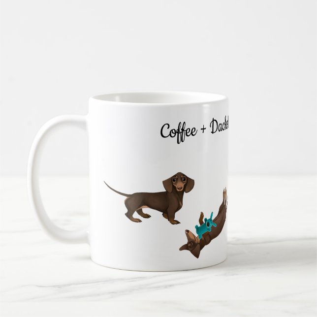 Caneca De Café Dachshund Coffee Mug (Esquerda)
