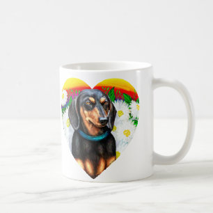 Caneca De Café Dachshund Daisy Patch B&T