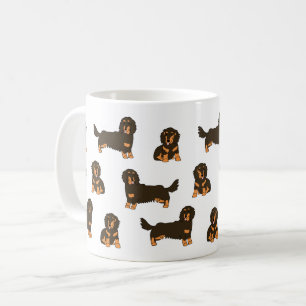 Caneca De Café Dachshund de cabelos longos