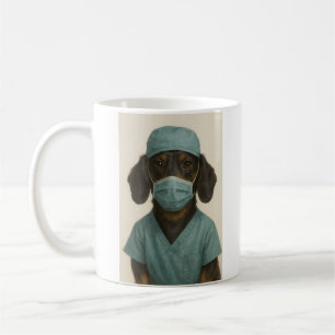 Caneca De Café Dachshund de Uniforme