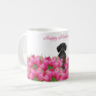 Caneca De Café Dachshund Dia de as mães Mug