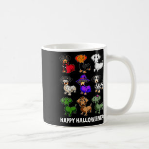 Caneca De Café Dachshund Happy Halloweiner Diversão Halloween Cãe