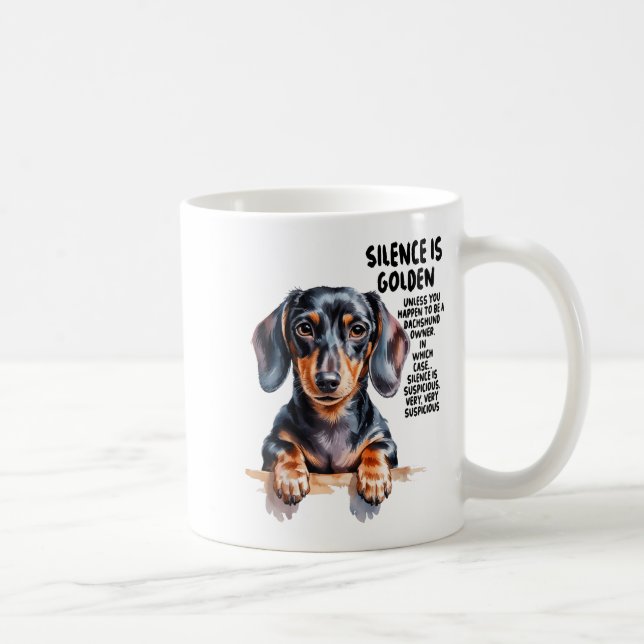 Caneca De Café Dachshund Ideas For Women &amp; Novelty Miniature  (Direita)