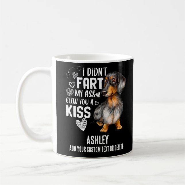 Caneca De Café Dachshund Kawaii Gift Pet (Esquerda)