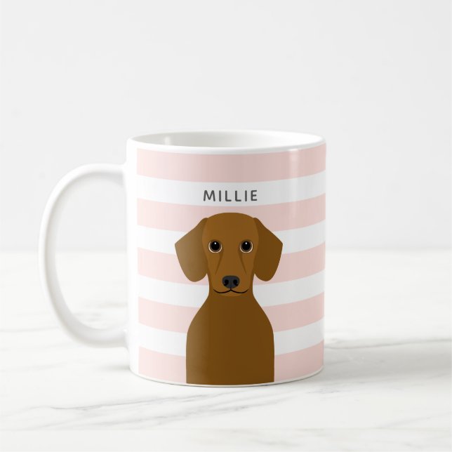 Caneca De Café Dachshund Mugs (Esquerda)