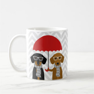 Caneca De Café Dachshund Mugs