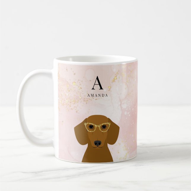 Caneca De Café Dachshund Mugs (Esquerda)
