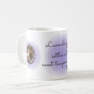 Caneca De Café Dachshund Nome Personalizado Aquarela Lavanda