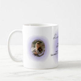 Caneca De Café Dachshund Nome Personalizado Aquarela Lavanda