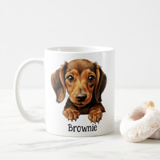 Caneca De Café Dachshund Personalizado