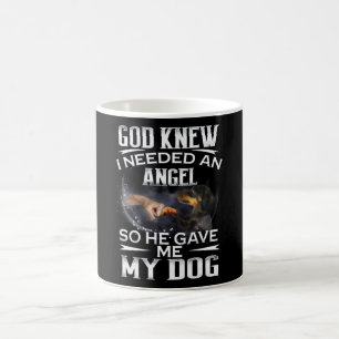 Caneca De Café Dachshund Sabia Que Precisava De Um Anjo, Então El