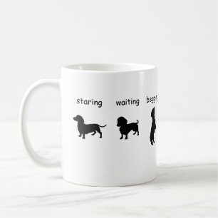 Caneca De Café Dachshund Silhouette Mug