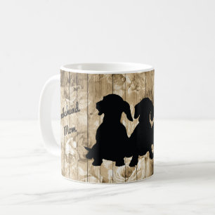 Caneca De Café Dachshund Silhouette Mug