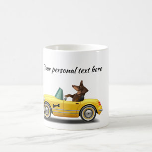 Caneca De Café Dachshund Sports Car