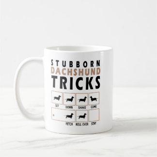 Caneca De Café Dachshund Teimoso Trava-Camisa