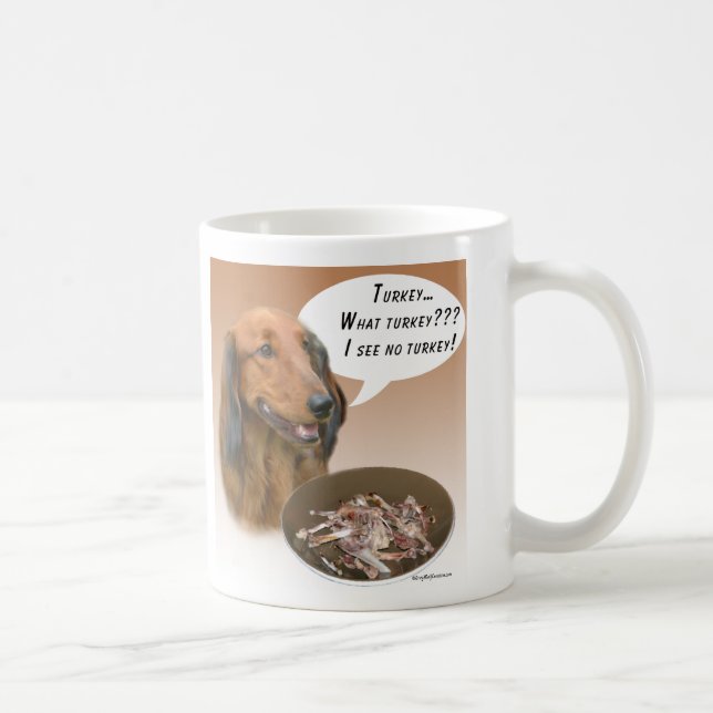 Caneca De Café Dachshund Turquia (Direita)