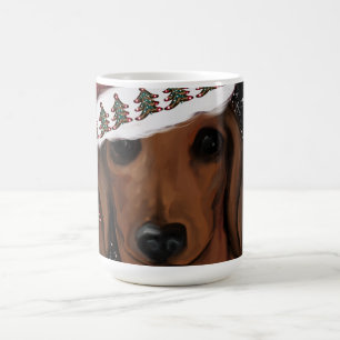 Caneca De Café Dachshund Vermelho