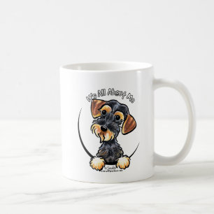 Caneca De Café Dachshund Wirehaired do javali seu toda
