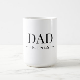 Caneca De Café Dad Established 2026