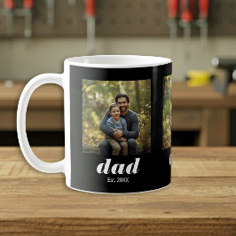 Caneca De Café Dad Established Modern 3 Photo