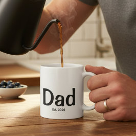 Caneca De Café Dad Established New Dad Gift
