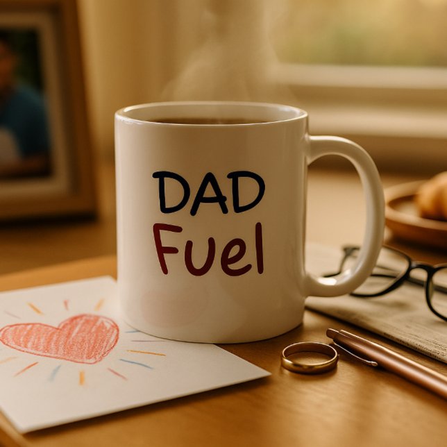 Caneca De Café Dad Fuel Funny  (Criador carregado)