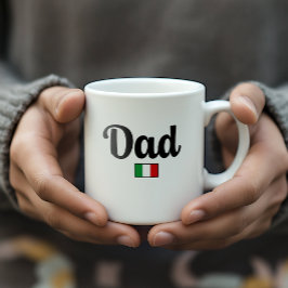 Caneca De Café Dad Italian Flag Mug